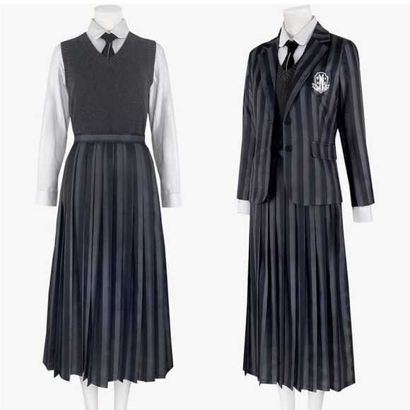 Campure Wednesday Adam’s School Uniform Cosplay Costume - Picture 13 of 13